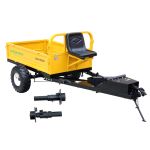 ProGARDEN Pachet Alpine RM500T Remorca cu tractiune 500kg, 1 osie, prindere bolt pentru motocultor, roti 19x7-8 si set manicoti Adaptiv 3 in 1 S ProAdvanced PowerfulTools