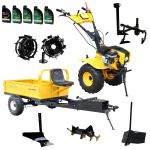 ProGARDEN Pachet Campo 873 Alpine motocultor 7CP + Prasitoare PRS20-45 + Remorca RM500T + Plug simplu + Plug bilonat/rarita + Adaptor reglabil + 2 Roti metalice 350x6 + 5L Ulei ProAdvanced PowerfulTools