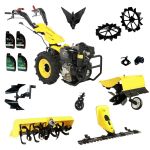 ProGARDEN Pachet Campo U12E Motocultor 12CP + BC120M Bara cosire + 3xPlug + FT90 Freza tractata + 2xRoti metalice RM47 + 2xCuple + 4L Ulei ProAdvanced PowerfulTools