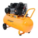 Stager Air 32C100 compresor aer, 100L, 10bar, 324L/min, monofazat, angrenare curea ProAdvanced PowerfulTools
