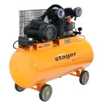Stager Air 60C200 compresor aer, 200L, 10bar, 600L/min, trifazat, angrenare curea ProAdvanced PowerfulTools