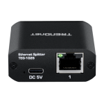 Splitter RJ45 Gigabit 1 IN, 2 OUT, USB-C - TRENDnet TEG-102S SafetyGuard Surveillance