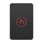 Buton de iesire Touch, plastic negru, montaj aparent, 12-24 Vcc, NO-NC-COM, LED, 86 x 55 mm CSB-86-P2 SafetyGuard Surveillance