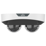 Camera supraveghere IP, 2 x 4MP, lentila 2.8mm, IR 30m, Microfon, Alarma, PoE, IK10 - UNV IPC3224SS-ADF28K-I1 SafetyGuard Surveillance