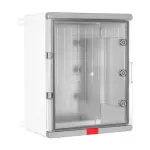Cutie distributie IP67 din ABS gri, usa transparenta, placa metalica, 400x500x240 mm PS405024 SafetyGuard Surveillance