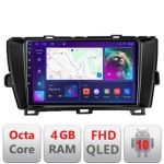 Navigatie Toyota Prius 2009-2014 B-TY39 Android Ecran QLED octa core 4+64 carplay android auto KIT-TY39+EDT-E309V3 CarStore Technology