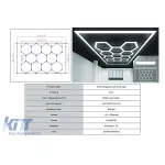 Sistem de Iluminare Plafon Hexagon / HoneyComb 4.02 x 2.91 m Performance AutoTuning