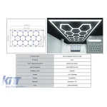 Sistem de Iluminare Plafon Hexagon / HoneyComb 4.33 x 2.28 m Performance AutoTuning