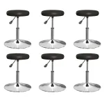 Scaune de sufragerie, 6 buc., negru, piele ecologică GartenMobel Dekor