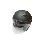 Casca moto tip jet neagra model urban cu viziera transparenta si ochelari de soare marimea XL Cod: DISTM81 Automotive TrustedCars
