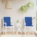 Perne cu spătar mic, 2 buc. albastru 100x50x3 cm textil oxford GartenMobel Dekor