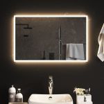 Oglindă de baie cu LED, 50x80 cm GartenMobel Dekor