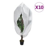 Protecție de fleece plante cu fermoar 10 buc 70 g/m² 3,93x3,5 m GartenMobel Dekor