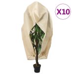 Protecții fleece pt plante, fermoar, 10 buc, 70 g/m² 1,2x1,8 m GartenMobel Dekor