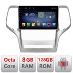Navigatie Jeep Gran Cherokee 2011-2013 F-grche Octa Core cu Android Radio Bluetooth Internet GPS WIFI DSP 8+128GB 4G CarStore Technology