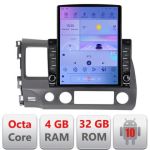 Navigatie Honda Civic 2005-2011 H-044 ecran tip TESLA 9.7" cu Android Radio Bluetooth Internet GPS WIFI 4+32GB DSP 4G CarStore Technology