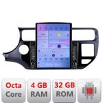 Navigatie Kia Rio G-504 ecran tip TESLA 9.7" cu Android Radio Bluetooth Internet GPS WIFI 4+32GB DSP 4G Octa Core CarStore Technology