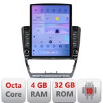 Navigatie Skoda Octavia 2 2005-2013 Manual H-005 ecran tip TESLA 9.7" cu Android Radio Bluetooth Internet GPS WIFI 4+3 CarStore Technology