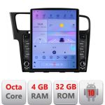 Navigatie VW Golf 7 H-491 ecran tip TESLA 9.7" cu Android Radio Bluetooth Internet GPS WIFI 4+32GB DSP 4G Octa Core CarStore Technology