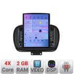 Navigatie Fiat 500 2014- K-539 ecran tip TESLA 9.7" cu Android Radio Bluetooth Internet GPS WIFI 2+32 DSP Quad Core CarStore Technology