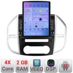 Navigatie Mercedes Vito w447 2016- Android radio gps internet quad core 2+32 ecran vertical 9.7" Kit-w447+EDT-E708 CarStore Technology