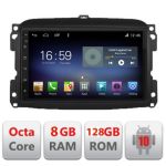Navigatie Fiat 500 2015-2021 Android radio gps internet Octa Core 8+128 LTE Kit-500new+EDT-E610 CarStore Technology