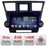 Navigatie Toyota Highlander 2007-2013 Android radio gps internet Octa Core 8+128 LTE Kit-highlander+EDT-E610 CarStore Technology