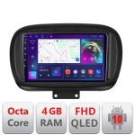 Navigatie Fiat 500 2014- B-539 Android Ecran QLED octa core 4+64 carplay android auto KIT-539+EDT-E309V3 CarStore Technology
