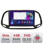 Navigatie Fiat Doblo 2015-2018 B-DOBLO15 Android Ecran QLED octa core 4+64 carplay android auto KIT-DOBLO15+EDT-E309V3 CarStore Technology
