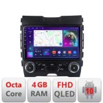 Navigatie Ford Edge 2015-2021 midline B-edge-mid Android Ecran QLED octa core 4+64 carplay android auto kit-edge-mid+EDT-E309V3 CarStore Technology