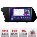 Navigatie HHyundai I20 2020- B-i20 Android Ecran QLED octa core 4+64 carplay android auto KIT-i20+EDT-E310V3 CarStore Technology
