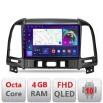 Navigatie HHyundai Santa Fe B-008 Android Ecran QLED octa core 4+64 carplay android auto KIT-008+EDT-E309V3 CarStore Technology