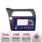 Navigatie Honda Civic Hatchback 2006-2012 B-hatchback Android Ecran QLED octa core 4+64 carplay android auto kit-hatchback+EDT-E309V3 CarStore Technology