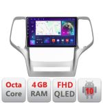 Navigatie Jeep Gran Cherokee 2011-2013 B-GRCHE Android Ecran QLED octa core 4+64 carplay android auto KIT-grche+EDT-E309V3 CarStore Technology