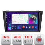 Navigatie Mazda 3 2004-2009 B-161 Android Ecran QLED octa core 4+64 carplay android auto KIT-161+EDT-E309V3 CarStore Technology