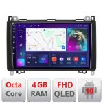 Navigatie Mercedes VW B-068 Android Ecran QLED octa core 4+64 carplay android auto KIT-068+EDT-E309V3 CarStore Technology