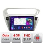 Navigatie Peugeot 301 Citroen C-Elisee B-301 Android Ecran QLED octa core 4+64 carplay android auto KIT-301+EDT-E309V3 CarStore Technology