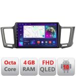 Navigatie Toyota RAV4 B-247 Android Ecran QLED octa core 4+64 carplay android auto KIT-247+EDT-E309V3 CarStore Technology