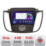 Navigatie Ford Kuga 2015-2020 SYNC2 si SYNC3 Android Ecran QLED octa core 4+64 carplay android auto KIT-kuga+EDT-E309V3 CarStore Technology