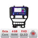 Navigatie Ford Mustang 2015-2020 B-MUSTANG-NAVI Android Ecran QLED octa core 4+64 carplay android auto KIT-mustang-navi+EDT-E309V3 CarStore Technology