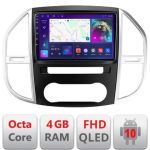 Navigatie Mercedes Vito w447 2016- Android Ecran QLED octa core 4+64 carplay android auto KIT-w447+EDT-E310V3 CarStore Technology