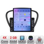 Navigatie Peugeot 607 Android radio gps internet quad core 2+32 ecran vertical 9.7" Kit-607+EDT-E708 CarStore Technology