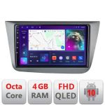 Navigatie Seat Leon 2005-2012 B-leon05 Android Ecran QLED octa core 4+64 carplay android auto kit-leon5+EDT-E309V3 CarStore Technology