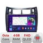 Navigatie Toyota Yaris 2008-2011 B-YARIS08 Android Ecran QLED octa core 4+64 carplay android auto KIT-YARIS08+EDT-E309V3 CarStore Technology