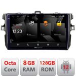Navigatie Toyota Corolla 5960Pro-063 Android Octa Core Qualcomm 2K Qled 8+128 DTS DSP 360 4G Optical CarStore Technology