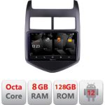 Navigatie Chevrolet Aveo 2010-2013 5960Pro-AVEO10 Android Octa Core Qualcomm 2K Qled 8+128 DTS DSP 360 4G Optical CarStore Technology