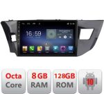 Navigatie Toyota Corolla 2013-2017 F-470 Octa Core cu Android Radio Bluetooth Internet GPS WIFI DSP 8+128GB 4G CarStore Technology