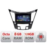 Navigatie HHyundai Sonata 2011-2015 F-259 Octa Core cu Android Radio Bluetooth Internet GPS WIFI DSP 8+128GB 4G CarStore Technology