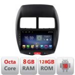 Navigatie MITSUBISHI ASX 2013-2017 F-026 Octa Core cu Android Radio Bluetooth Internet GPS WIFI DSP 8+128GB 4G CarStore Technology