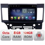 Navigatie MITSUBISHI LANCER F-037 Octa Core cu Android Radio Bluetooth Internet GPS WIFI DSP 8+128GB 4G CarStore Technology